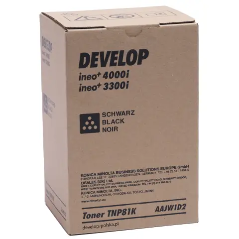 Toner Develop TNP-81K do  Ineo +3300i/+4000i | 13 000 str. | black
